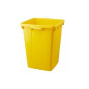 Graf - Poubelle de tri jaune rectangulaire 90 litres sans couvercle
