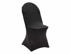 Housse noire de chaise pliante
