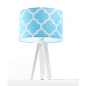 Lampe de chevet Bois Bleu 30x30x46 cm