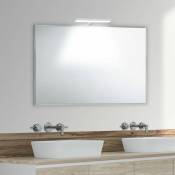 Miroir de salle de bains sur mesure avec cadre extérieur en aluminium jusqu'é 40 cm jusqu'é 60 cm