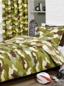 Motif camouflage Housse de couette pour lit simple