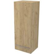 Ondee - Demi-colonne à suspendre alan L35cm - Chêne rustique - Plaqué bois - Livré monté - ChÍne rustique