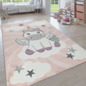 Paco Home - Tapis Enfant Moderne Pastel Chambre Animaux