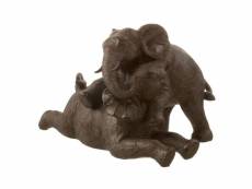 Paris prix - statuette déco "couple d'éléphant"