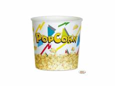 Pot pop-corn en carton 3000 ml - sdg - lot de 150 - - carton biodégradable3