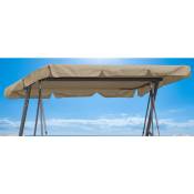 Quick Star - Remplacement Toit Jardin Swing Beige 145x210cm uv 50 3 Places Hollywood Swing Cover