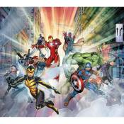 Rideaux Disney Marvel Avengers en vol - 11 personnages - 2 pièces - L180 cm x h 160cm