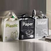 Shop-story - Lot de 3 Sacs de Recyclage Écologique Capacité 50 Litres - recycling bags