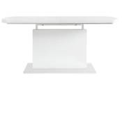 Table a manger rectangulaire extensible gigantic - Style contemporain - Décor blanc laqué - l 160/200 x p 80 x h 75 cm