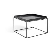 Table basse carrée en métal noir 60 x 60 x 39 cm Tray - HAY