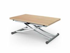 Table basse relevable carrera chêne clair