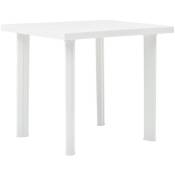 Table de jardin Blanc 80x75x72 cm Plastique
