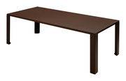 Table rectangulaire Big Irony Outdoor / L 238 cm - Zeus orange en métal