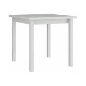 Table Victorville 110, Blanc, 78x80x80cm, Stratifié,