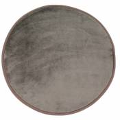 Thedecofactory - flanelle - Tapis rond extra-doux taupe