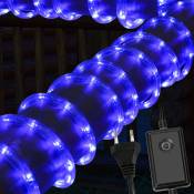Tube Lumineux Extérieur led Guirlande Lumineuse Décoration et Adapteur d'alimentation Bleu-30M - Vingo