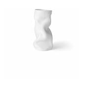 Vase en céramique blanc 30 x 16 cm Collapse - Audo