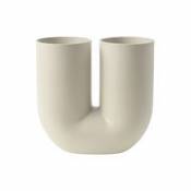 Vase Kink / Céramique - Muuto beige en céramique
