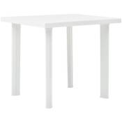 Vidaxl - Table de jardin Blanc 80x75x72 cm Plastique