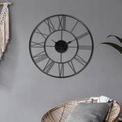 Womo-design Horloge murale accessoire vintage fer pendule
