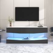 Aafgvc - Meuble tv suspendu, meuble tv avec éclairage
