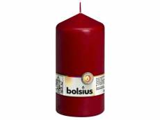 Bolsius bougies pilier 8 pcs 150x78 mm rouge bordeaux