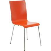 Chaise en bois avec piètement en métal pepe Orange