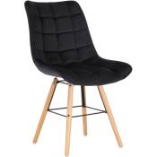 CLP - Chaise noire Leni Velvet