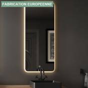 Cosyneo - Miroir éclairage led de salle de bain matala avec interrupteur tactile - 50x80cm