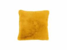 Coussin cutie polyester ocre - l 45 x l 46 x h 4,5
