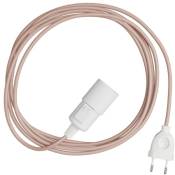 Creative Cables - Snake - Lampe plug-in avec câble textile coloré 5 Mètres - RM16 - RM16