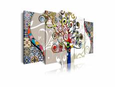 Dekoarte - impression sur toile moderne | décoration pour le salon ou chambre | art abstrait arbre de la vie | 150x80cm C0481