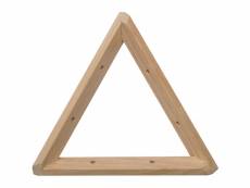 Equerre triangle en pin brut (lot de 2)