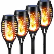 Fortuneville - Lampes torches solaires avec flamme