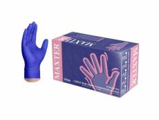 Gants - gants d'examination en nitrile - non poudrés - bleu - bleu - xs 1676-01-01-00