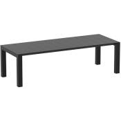 Garbar - vegas Table Extensible Intérieure, Extérieure 100x260/300 Noir - Noir