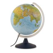 Globe terrestre 30 cm politique physique lumineux en