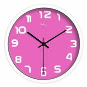 HomeClock Simple horloge murale rose BD chambre à