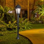 Lampe à tige extérieure avec lanterne avec une élégante protection IP44 diverses couleurs taille : Noir