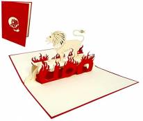 Lin N° 200 Carte de vœux d'anniversaire 3D Thème