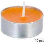 Lot de 10 bougies parfumées fruits exotiques 150g Atmosphera créateur d'intérieur - Orange