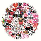 Love Stickers 50 Pièces i Love You Cœur Graffiti