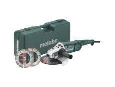 Metabo meuleuse - 230 mm wep 2200-230 + coffret + 2 disques diamants MET4061792002487