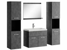 Meuble de salle de bain montreal xl 60 cm lavabo matera - armoire de rangement meuble lavabo evier meubles