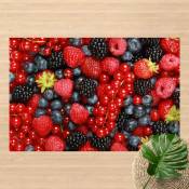 Micasia - Tapis en vinyle - Fruity Wild Berries - Paysage 2:3 Dimension HxL: 40cm x 60cm
