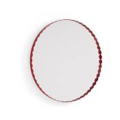 Miroir rond rouge 60 cm Arcs - HAY