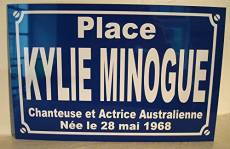 Noir & Mat Sérigraphie Place Kylie Minogue Plaque