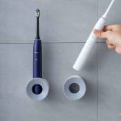 Paquet de 2 porte-brosse à dents électrique universel, porte-brosse à dents mural à haute adhérence, porte-brosse à dents électrique