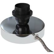 Posaluce pour abat-jour - Lampe de table en métal Chromé - Chromé