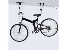Support lève vélo de plafond + fixations et crochet